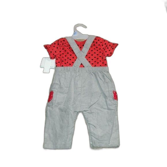 Disney Micky Mouse Overall and T-shirt outfit set 18m - Picture 7 of 10
